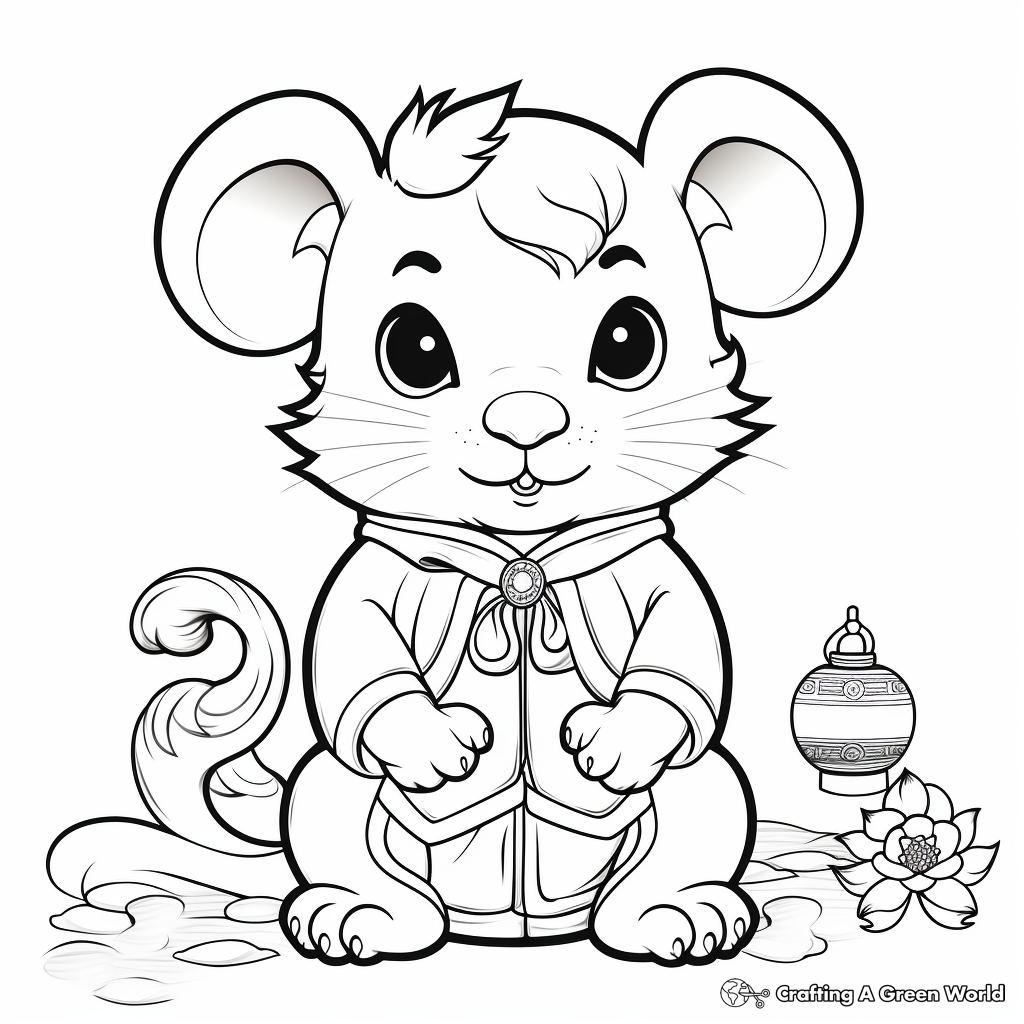 Year of the Rat: Chinese New Year Coloring Pages 4