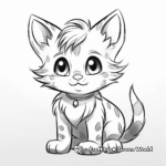 Young Kitten Coloring Pages for Kids 1