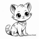 Young Kitten Coloring Pages for Kids 4