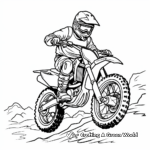 Youth Dirt Bike Coloring Pages for Children 3