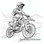 Youth Dirt Bike Coloring Pages for Children 4