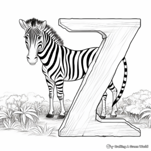 Z Is for Zoo: Coloring Pages for Classroom Learning 4