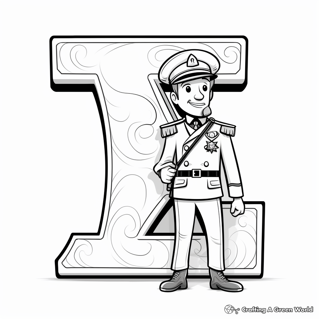 Z Is for Zookeeper Coloring Pages 1