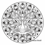 Zen Art Peacock Mandala Coloring Pages 3