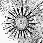 Zentangle-Inspired Abstract Coloring Pages 4