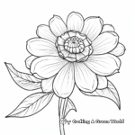 Zinnia Variety Coloring Pages: Different Types of Zinnias 3