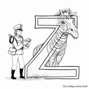Zoo Keepers in Action Coloring Pages 1