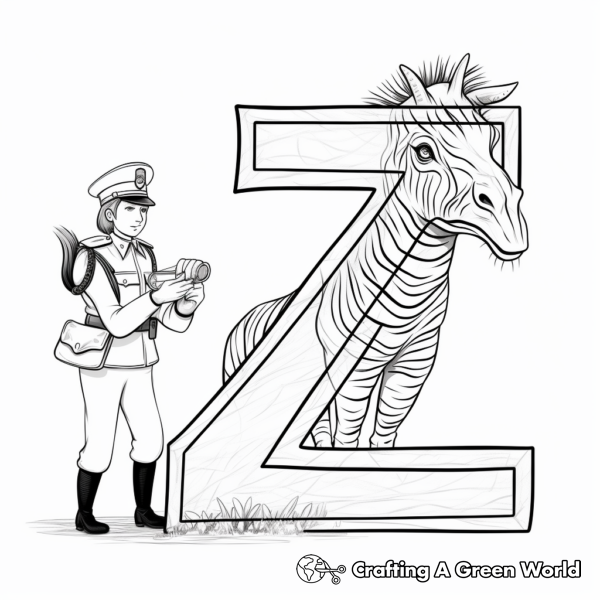 Z Is For Zoo Coloring Pages - Free & Printable!