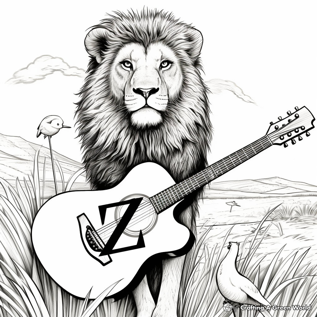 Zoom in: Detailed Zoo Animal Coloring Pages 1