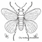 17-Year Cicada Life Cycle Coloring Pages 1