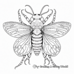 17-Year Cicada Life Cycle Coloring Pages 3