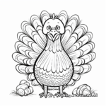 A Big Fat Thankful Turkey to Color Coloring Pages 3