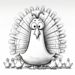 A Big Fat Thankful Turkey to Color Coloring Pages 4