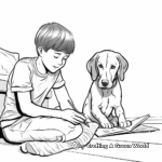 A Day in the Life of a German Shorthaired Pointer Coloring Pages 2