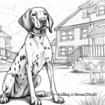 A Day in the Life of a German Shorthaired Pointer Coloring Pages 3