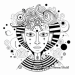 Abstract Apollo God of Music Coloring Pages 4