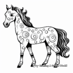 Abstract Appaloosa Horse Coloring Pages for Artists 2