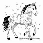 Abstract Appaloosa Horse Coloring Pages for Artists 3