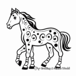 Abstract Appaloosa Horse Coloring Pages for Artists 4