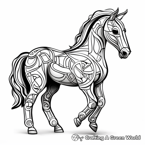 Arabian Horse Coloring Pages - Free &amp; Printable!