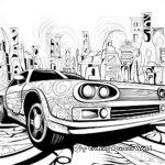 Abstract Art Car Coloring Pages for Artists 3