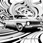 Abstract Art Car Coloring Pages for Artists 4