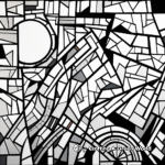 Abstract Art Mosaic Coloring Pages for Artists 2