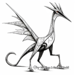 Abstract Art Quetzalcoatlus Coloring Pages 2