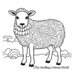 Abstract Art Sheep Coloring Pages 3