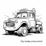 Abstract Art Tow Truck Coloring Pages 2