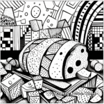 Abstract Artisan Bread Coloring Pages for Artists 3