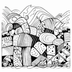 Abstract Artisan Bread Coloring Pages for Artists 4