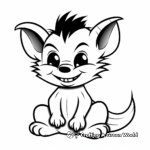 Abstract Artistic Tasmanian Devil Coloring Pages 4