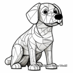 Abstract Beagle Coloring Pages for Artists 3