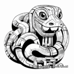 Abstract Boa Constrictor Coloring Pages for Artists 2