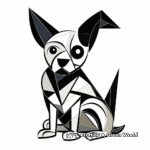 Abstract Boston Terrier Coloring Pages for Art Lovers 2