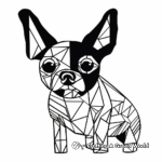 Abstract Boston Terrier Coloring Pages for Art Lovers 3