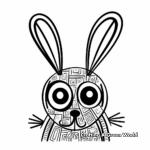 Abstract Bunny Coloring Pages for Artistic Minds 3