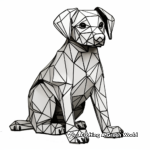 Abstract Chocolate Lab Coloring Pages for Artists 1