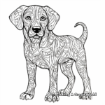 Abstract Chocolate Lab Coloring Pages for Artists 3