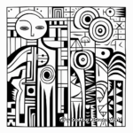 Abstract Christian Art Coloring Pages for Adults 1
