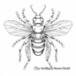 Abstract Cicada Art Coloring Pages 2