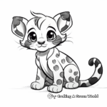 Abstract Clouded Leopard Coloring Pages for Creative Minds 1