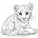 Abstract Clouded Leopard Coloring Pages for Creative Minds 2