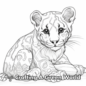 Clouded Leopard Coloring Pages - Free &amp; Printable!