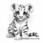 Abstract Clouded Leopard Coloring Pages for Creative Minds 3