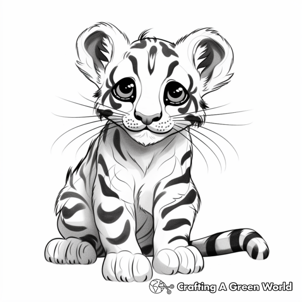 Clouded Leopard Coloring Pages - Free &amp; Printable!