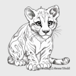 Abstract Clouded Leopard Coloring Pages for Creative Minds 4