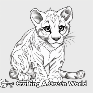 Clouded Leopard Coloring Pages - Free &amp; Printable!
