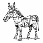 Abstract Donkey Art Coloring Pages 2